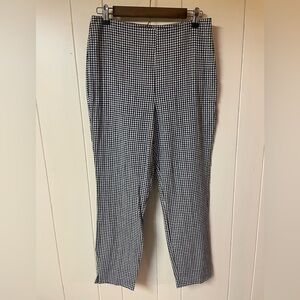 Sanctuary Gingham Linen Blend High Rise Pants 28